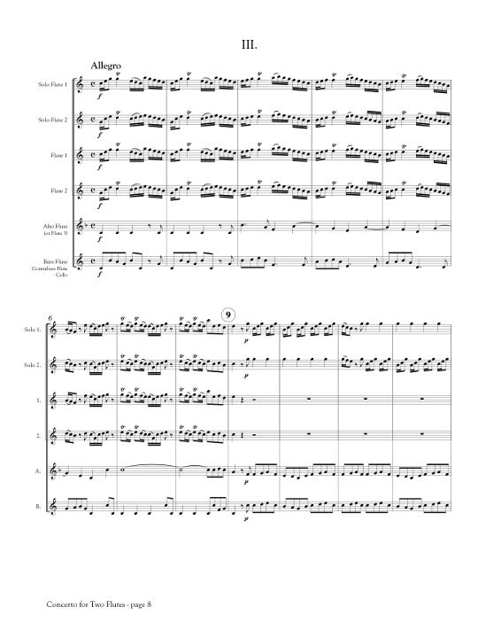 Vivaldi, A :: Concerto for Two Flutes in C Major, RV 533