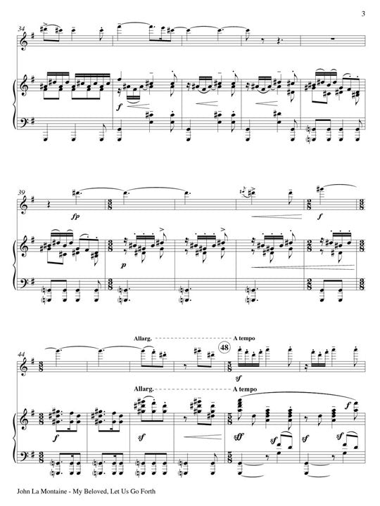 La Montaine, J :: My Beloved Let Us Go Forth op. 49 No. 2