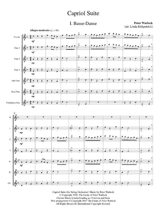 Warlock, P :: Capriol Suite