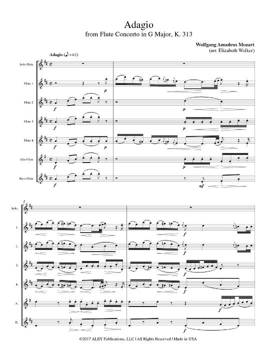 Mozart, WA :: Adagio from Flute Concerto in G Major, K. 313