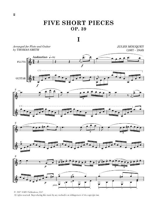Mouquet, J :: Five Short Pieces Op. 39