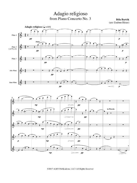 Bartok, B :: Adagio religioso from Piano Concerto No. 3