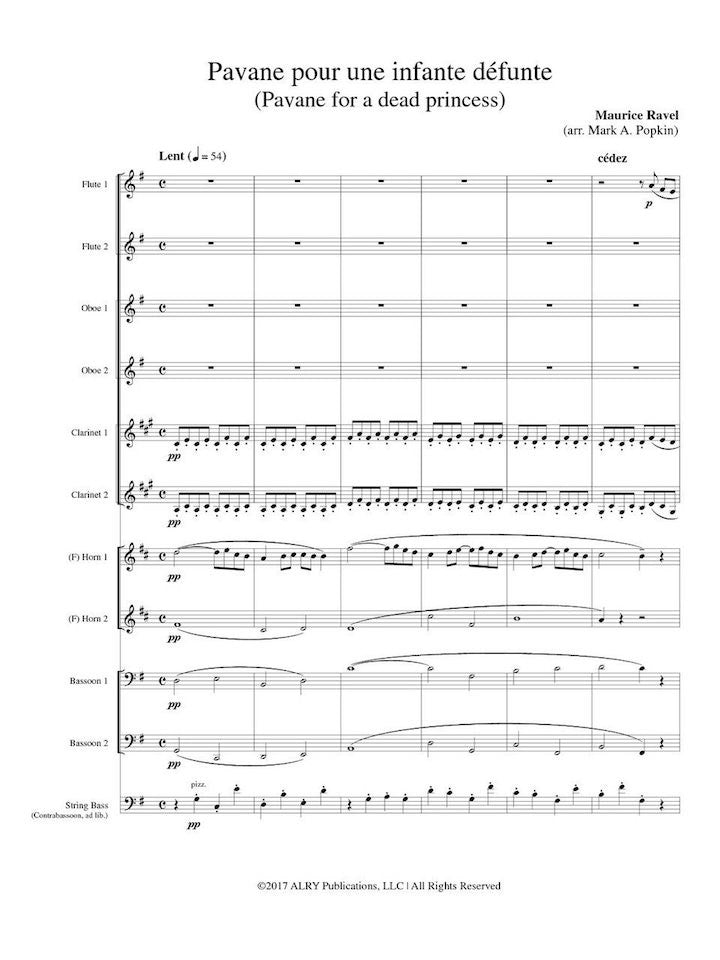 Ravel, M :: Pavane pour une infante defunte (Pavane for a dead princess)