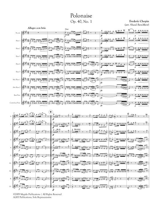 Chopin, F :: Polonaise Op. 40, No. 1