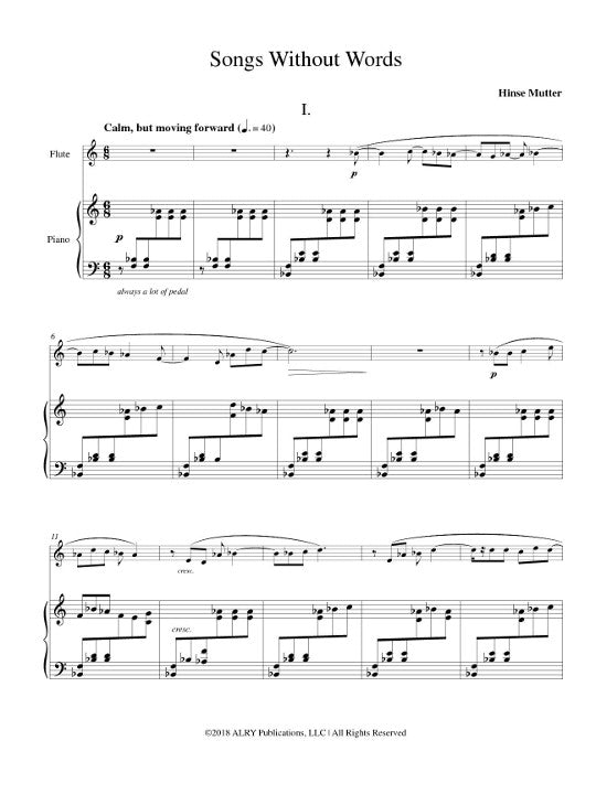 Mutter, H :: Songs Without Words