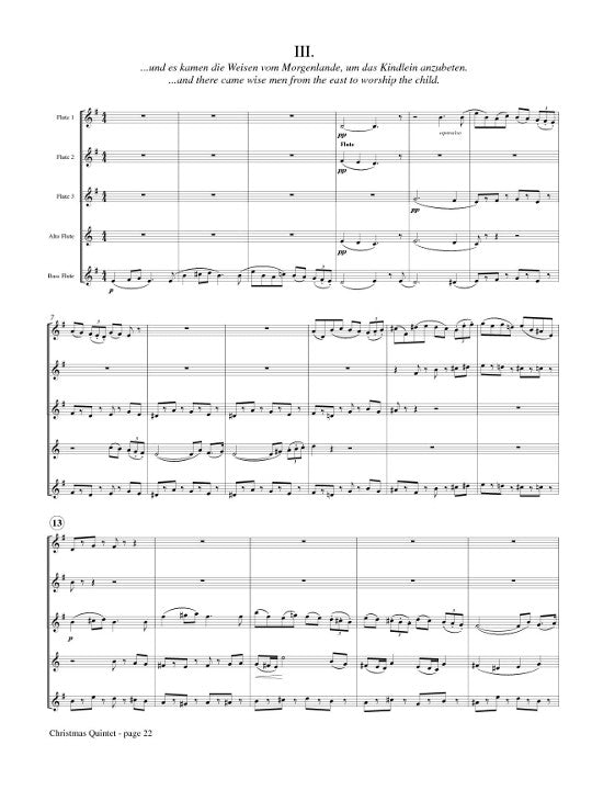 Brandts-Buys, J :: Christmas Quintet (Quintet in D - 'Weihnacht')