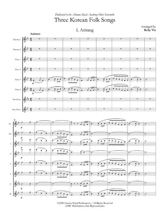 Traditional :: Three Korean Folk Songs