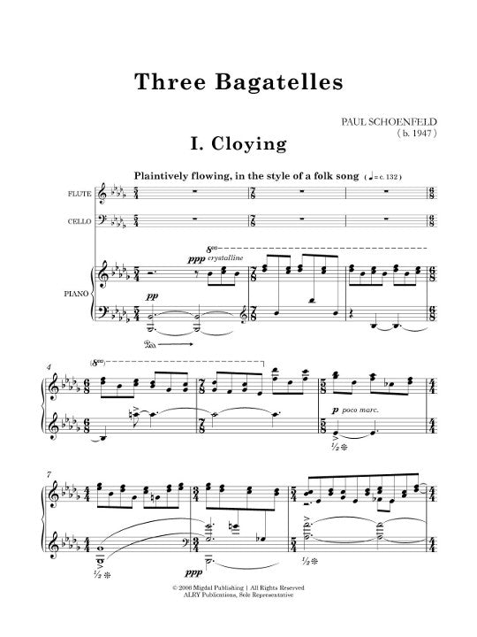 Schoenfeld, P :: Three Bagatelles