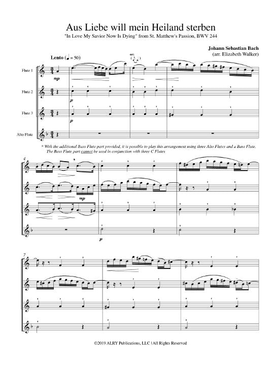 Bach, JS :: Aria 'Aus Liebe will mein Heiland sterben'