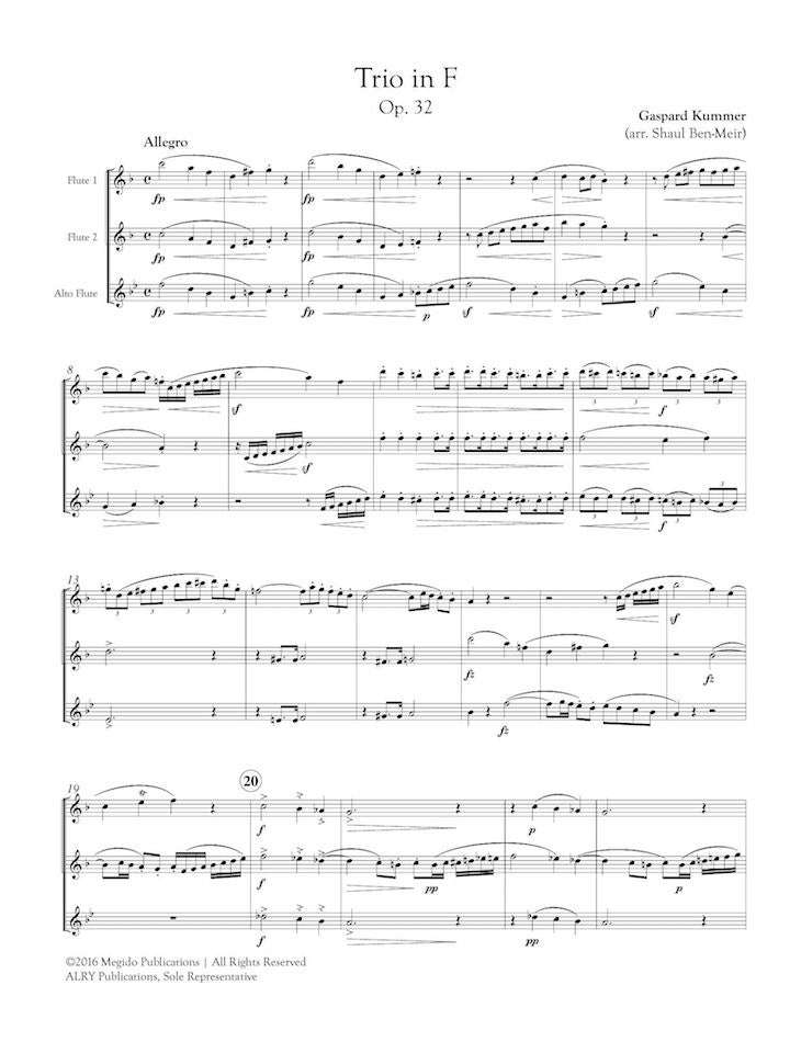 Kummer, G :: Trio in F, Op. 32