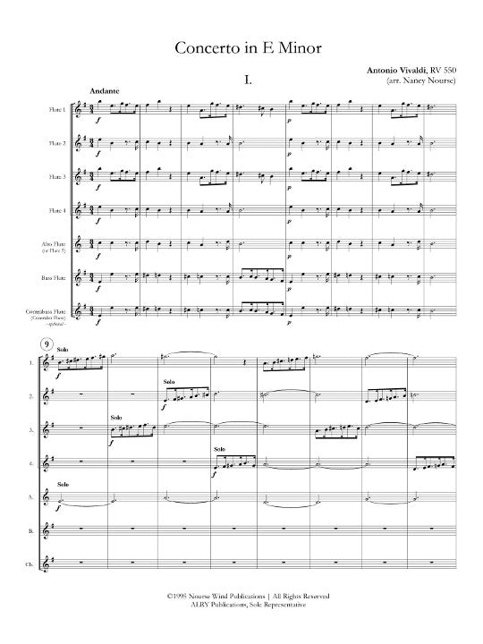 Vivaldi, A :: Concerto in E minor