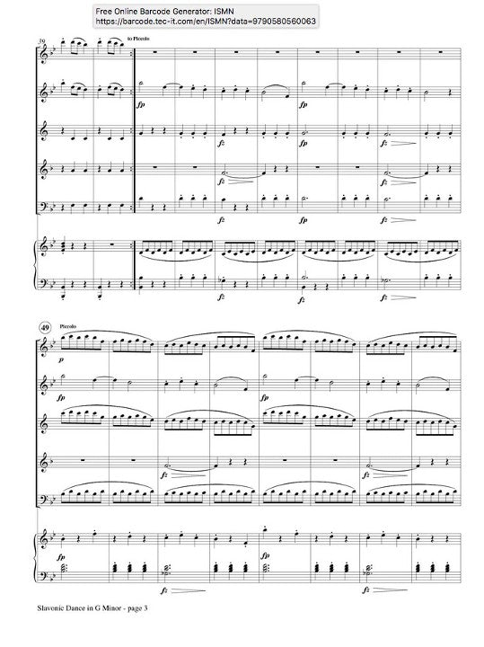 Dvorak, A :: Slavonic Dance in G Minor