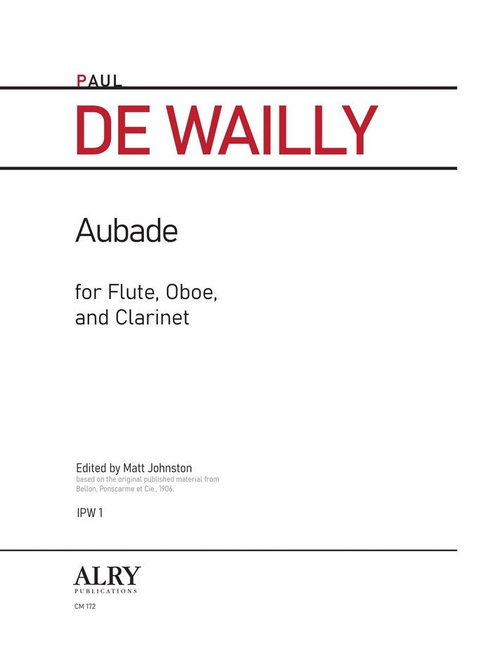 de Wailly, P :: Aubade