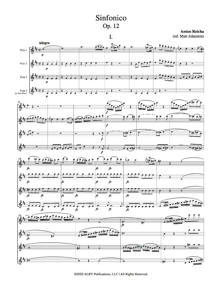 Reicha, A :: Sinfonico Op. 12
