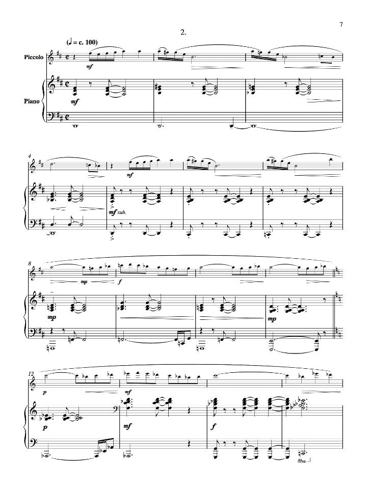 Schocker, G :: Piccolo Sonata No. 6