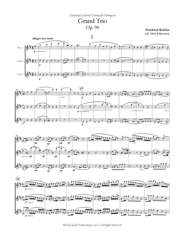 Kuhlau, F :: Grand Trio in B minor, Op. 90