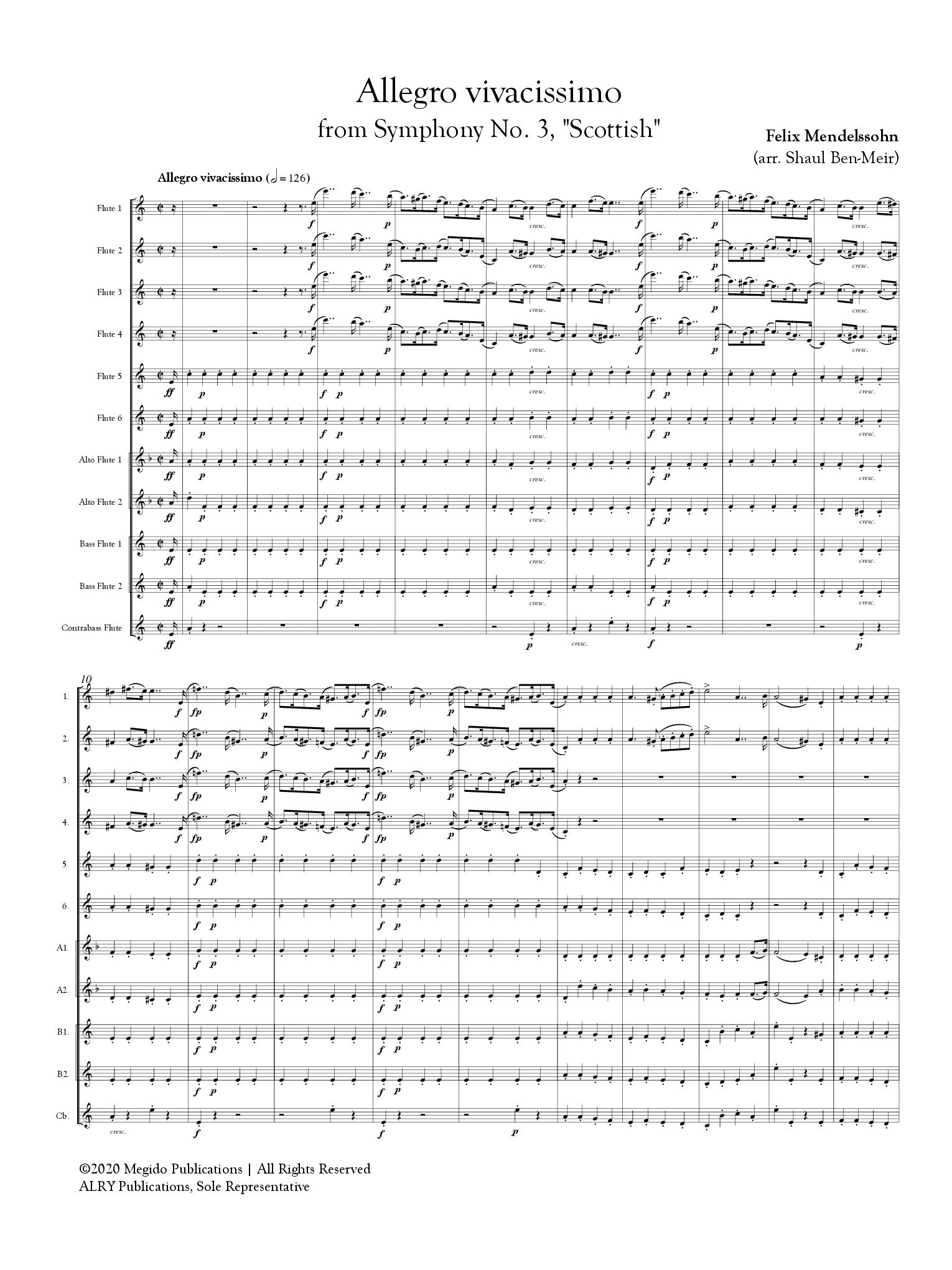 Mendelssohn, F :: Allegro vivacissimo from Symphony No. 3, 'Scottish'