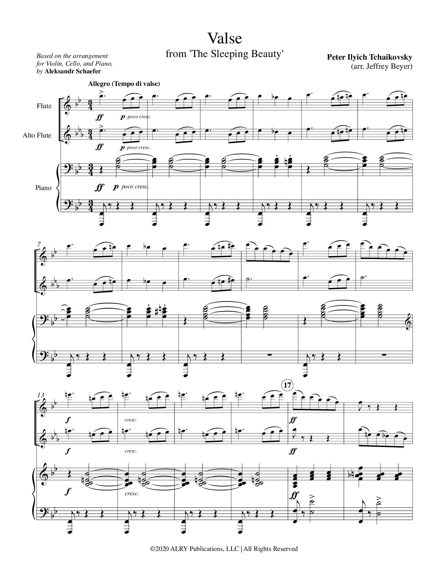 Tchaikovsky, P :: Valse from The Sleeping Beauty