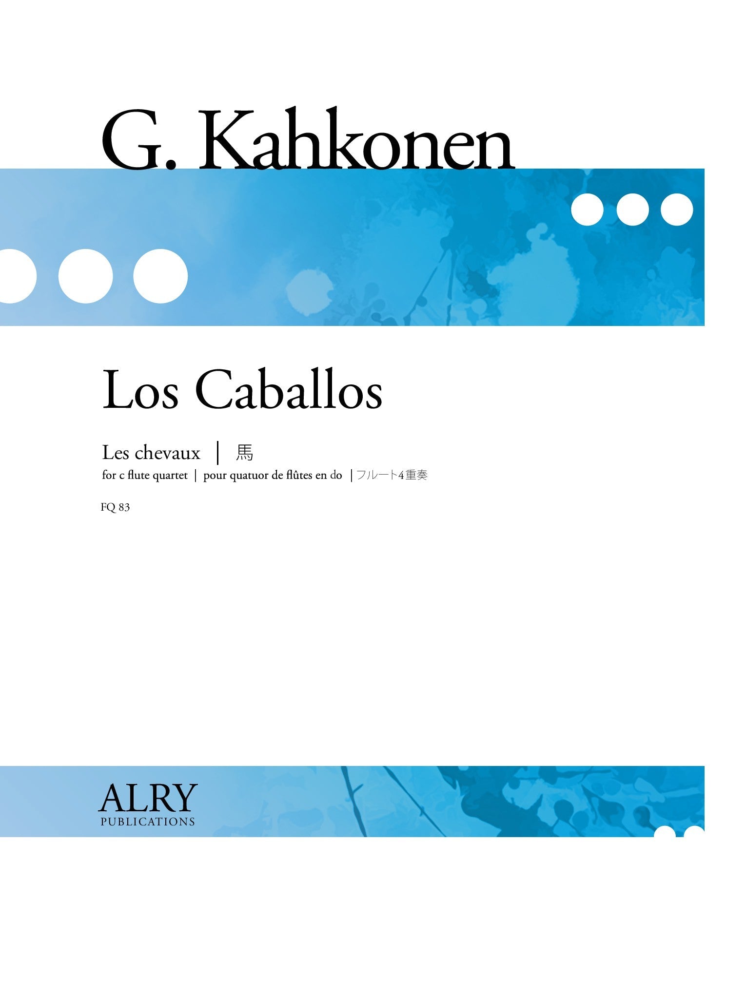 Kahkonen, G :: Los Caballos