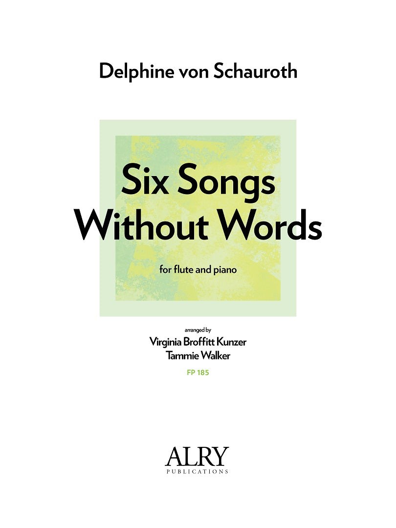 von Schauroth, D :: Six Songs without Words