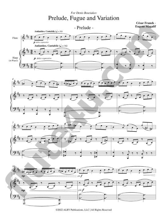 Franck, C :: Prelude, Fugue and Variation