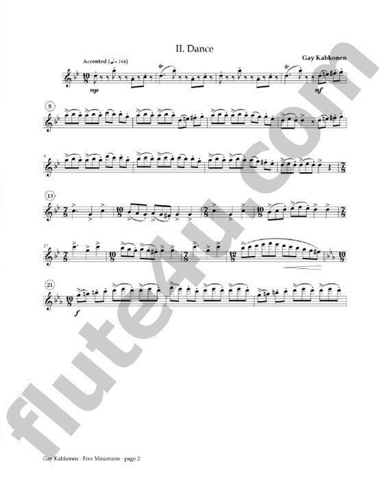 Kahkonen, G :: Five Miniatures