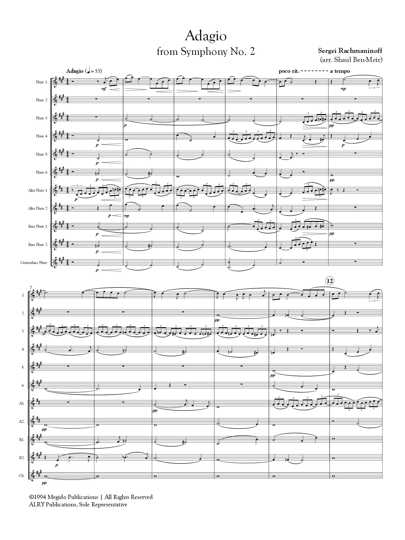 Rachmaninoff, S :: Adagio from Symphony No. 2