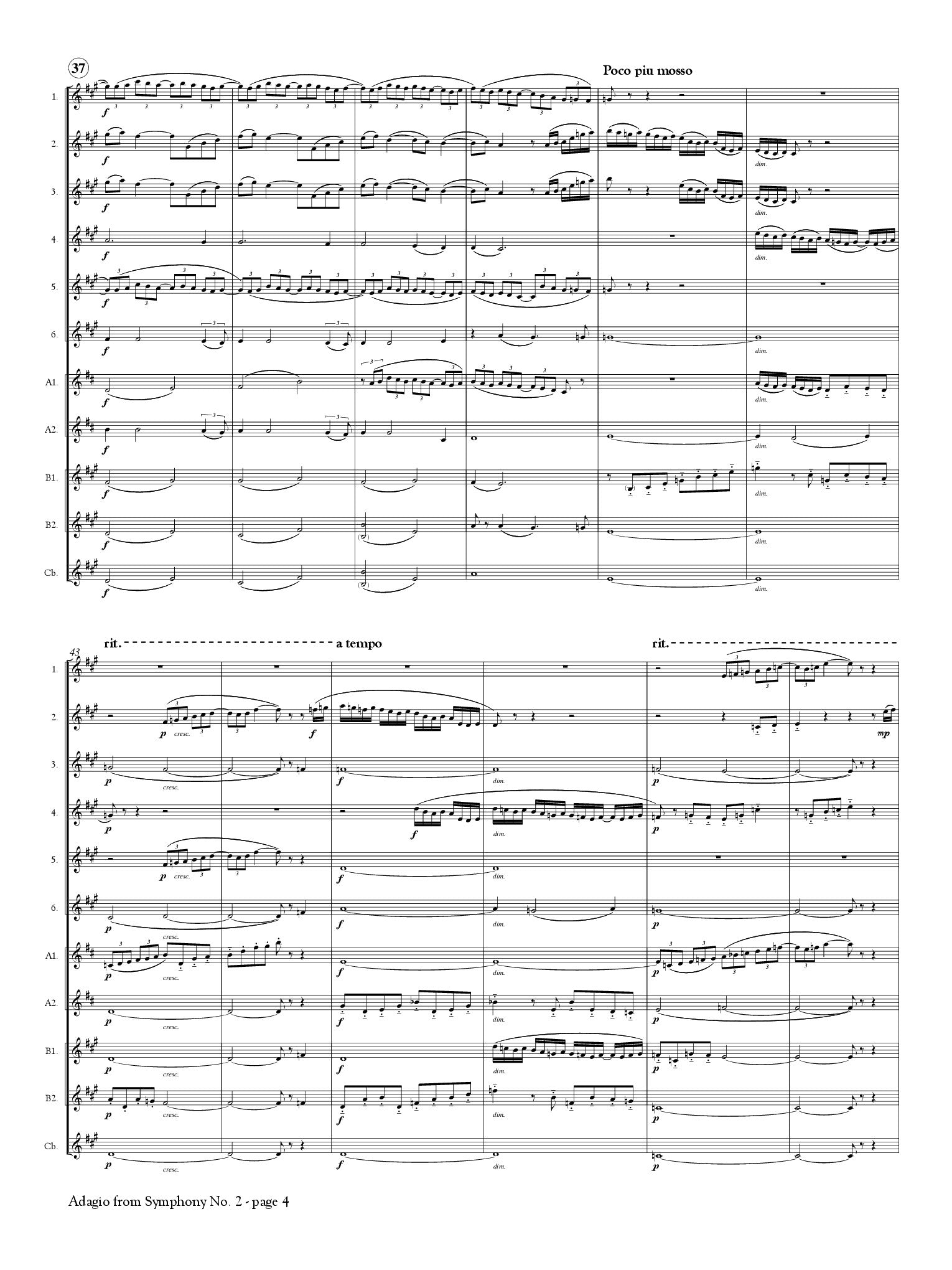 Rachmaninoff, S :: Adagio from Symphony No. 2