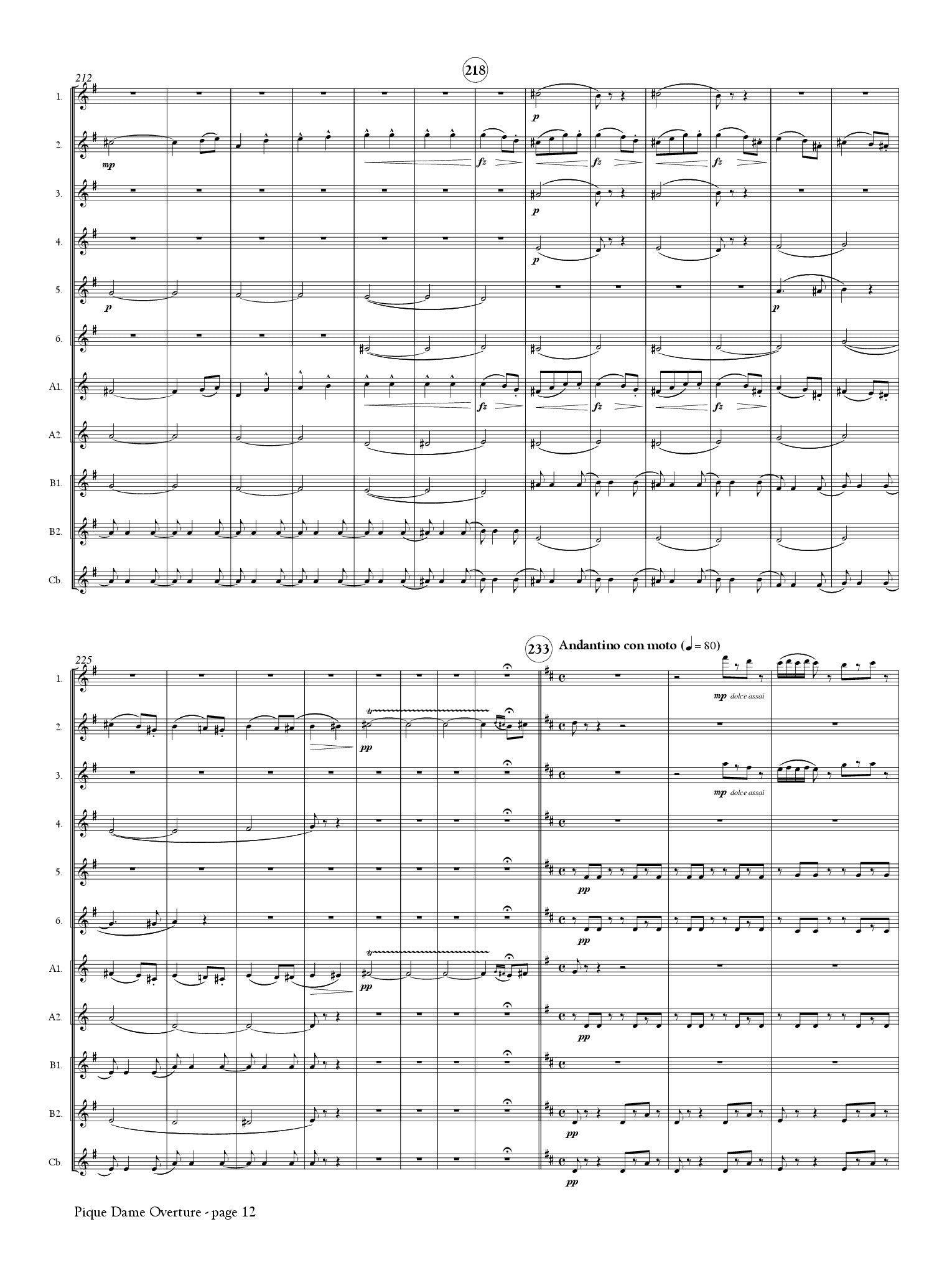 von Suppe, F :: Pique Dame Overture