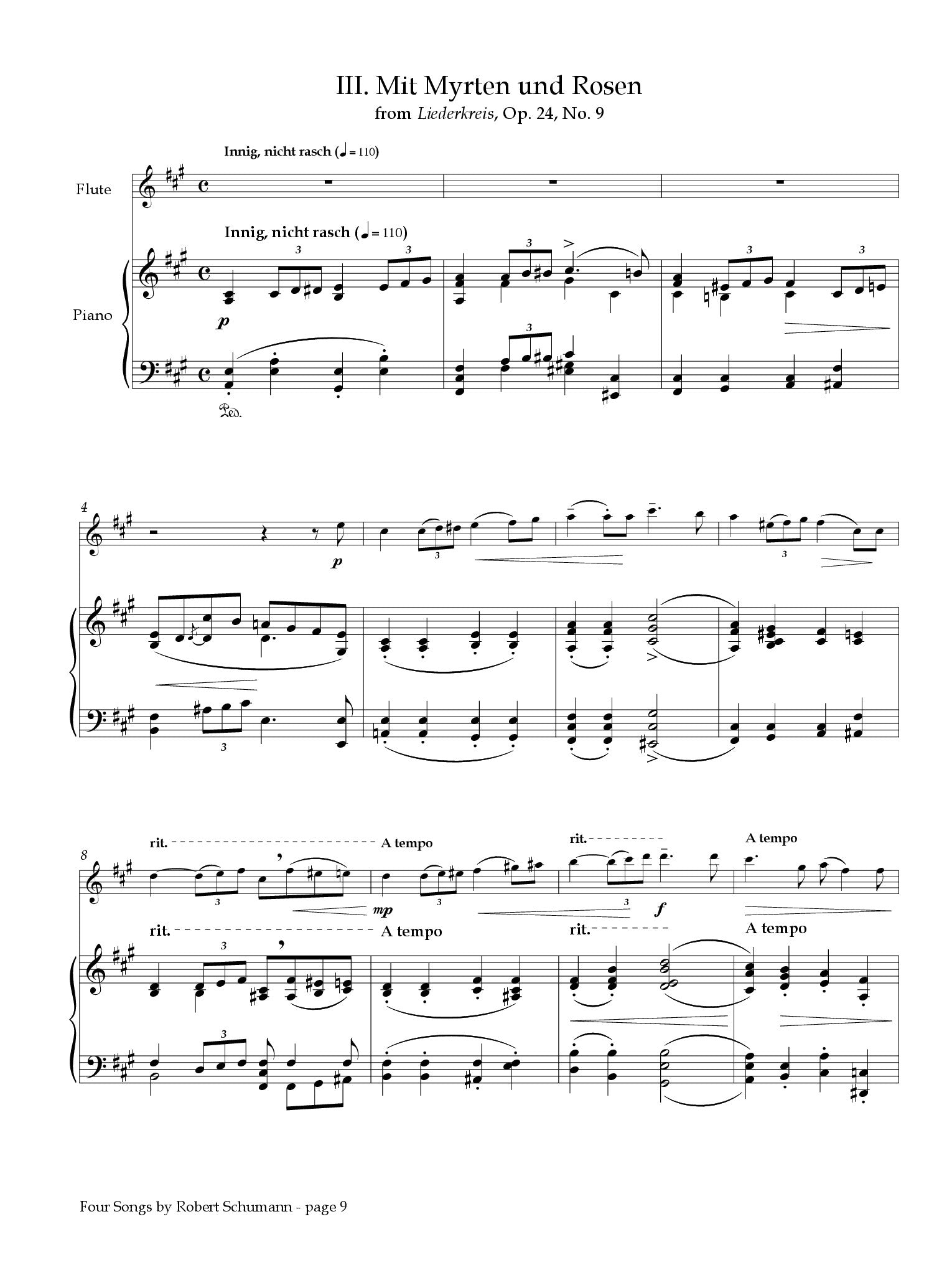 Schumann, R :: Four Songs
