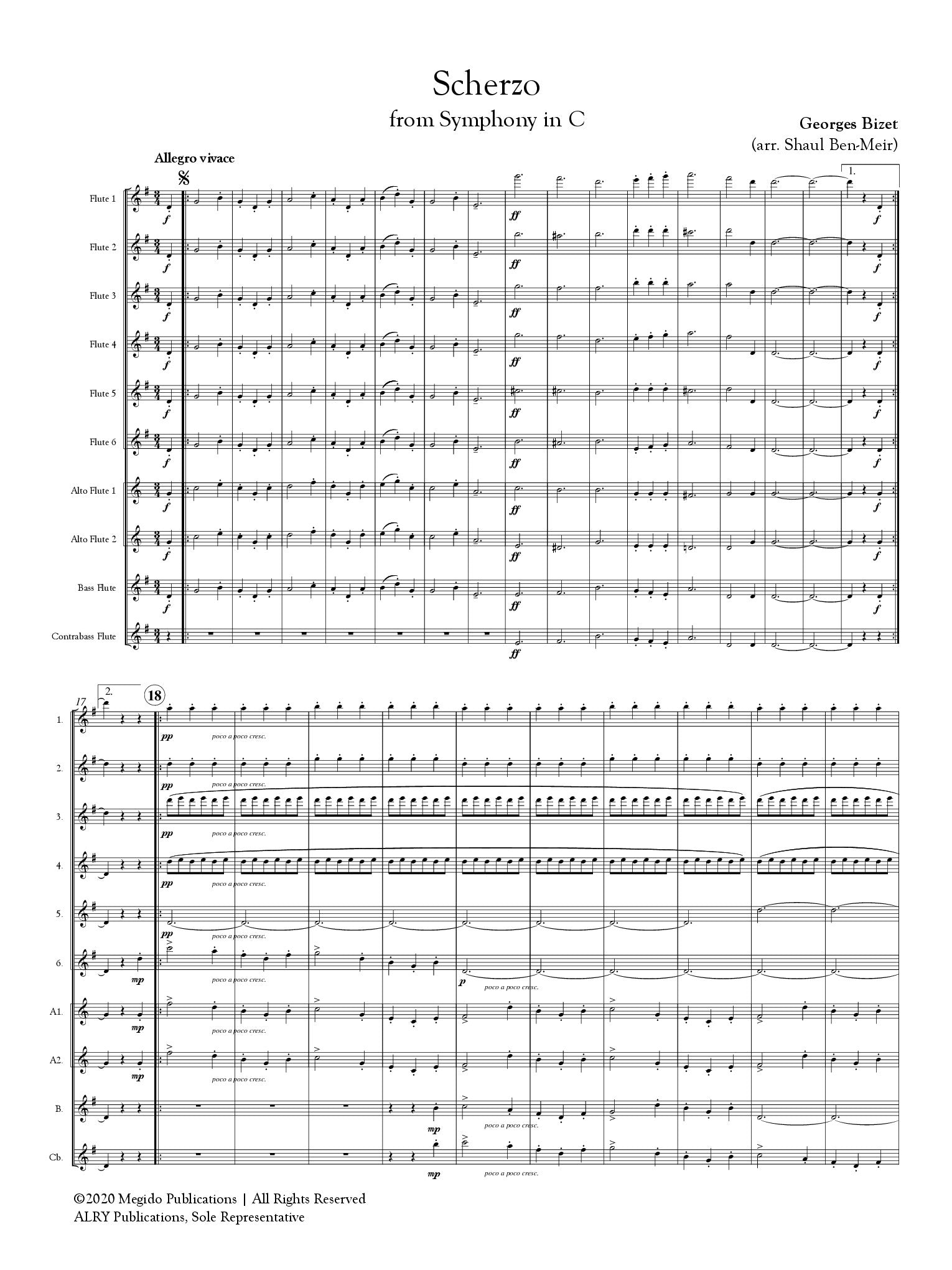Bizet, G :: Scherzo from Sympony in C