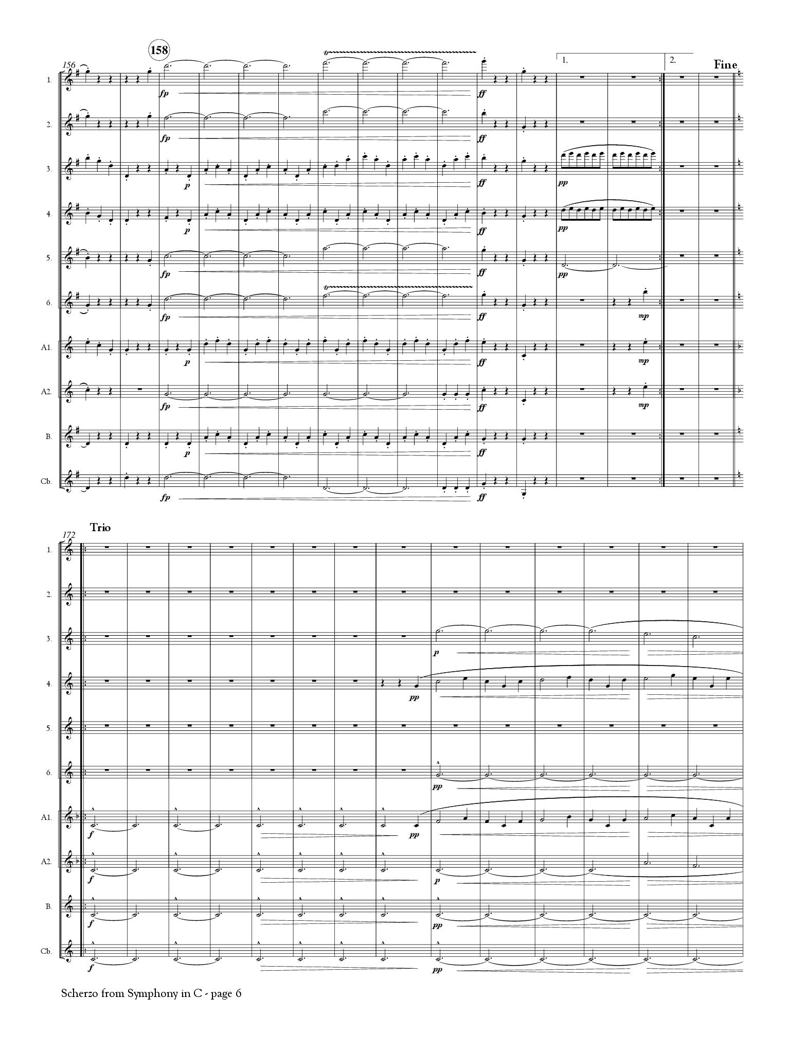 Bizet, G :: Scherzo from Sympony in C
