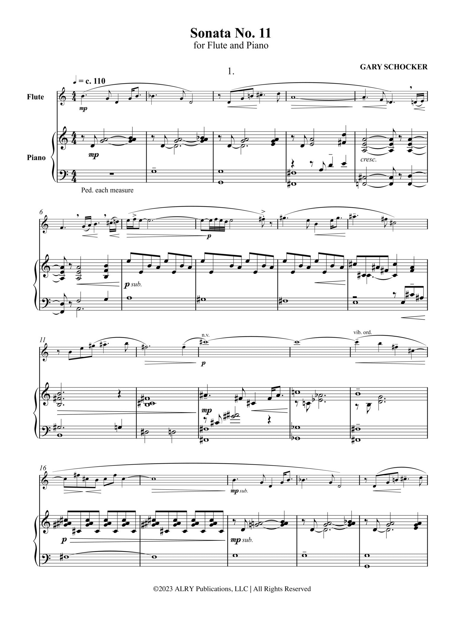 Schocker, G :: Sonata No. 11