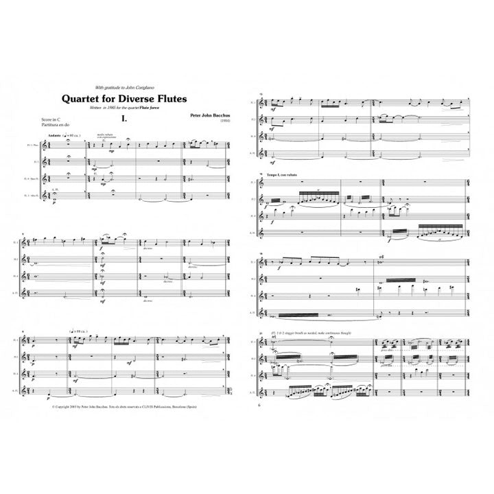 Bacchus, PJ :: Quartet for Diverse Flutes