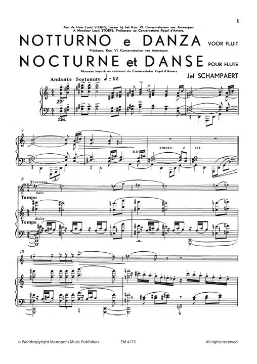 Schampaert, J :: Notturno e Danza