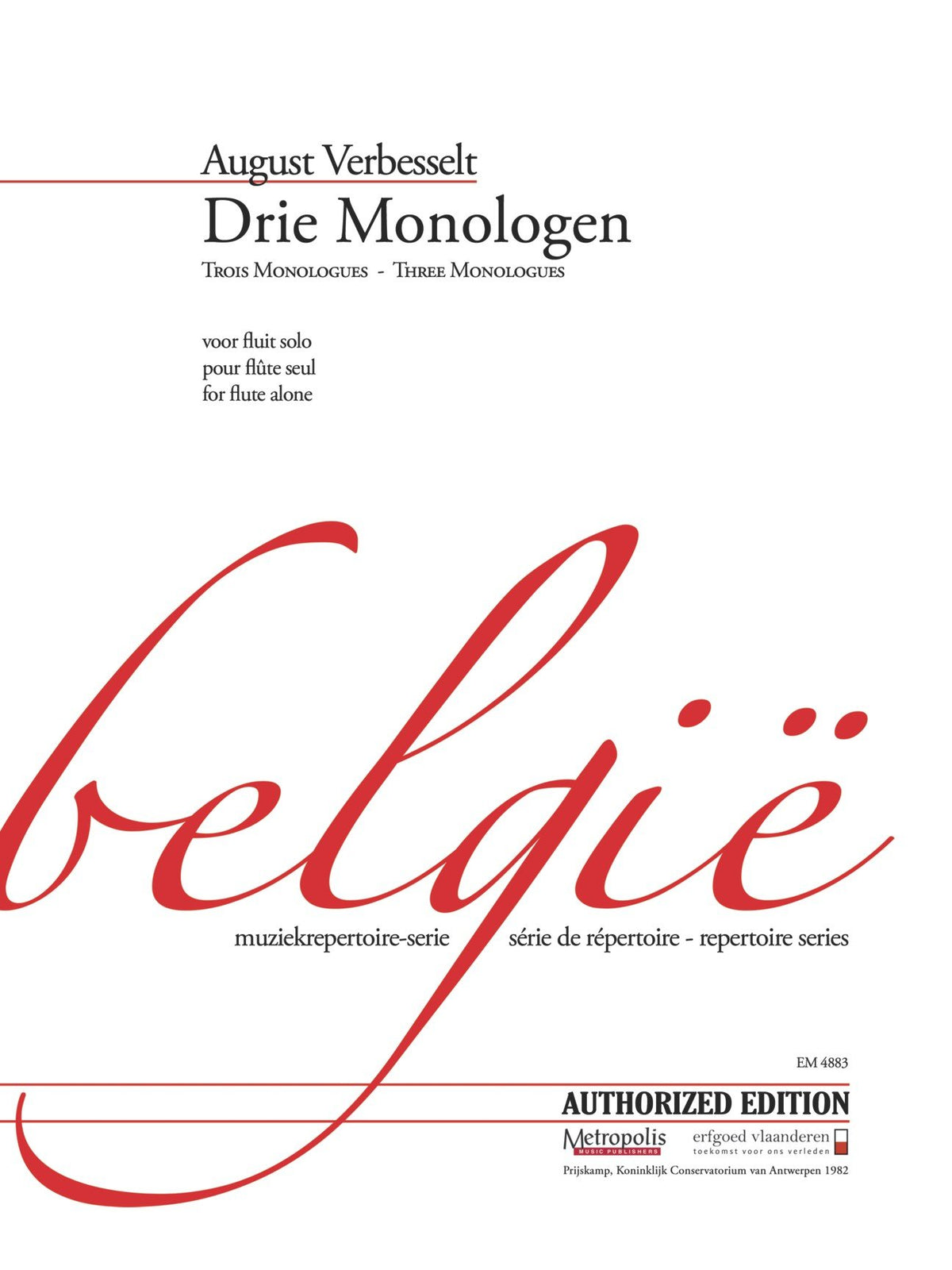 Verbesselt, A :: Drie Monologen