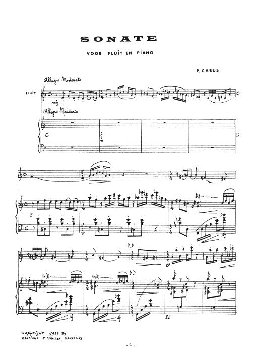 Cabus, P :: Sonate