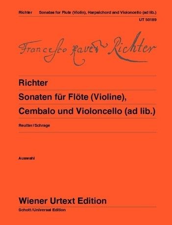 Richter, FX :: Sonaten fur Flote (Violine), Cembale und Violoncello (ad lib.)