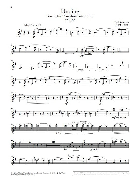 Reinecke, C :: Undine Sonate