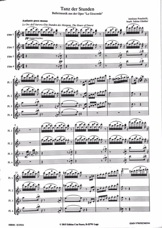 Ponchielli, A :: Tanz der Studen aus der Oper 'La Gioconda' (Dance of the Hours)