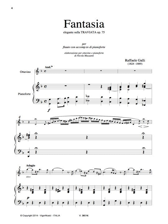 Galli, R :: Fantasia elegante sulla Traviata op. 75