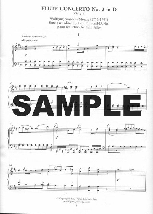Mozart, WA :: Concerto No. 2 in D - KV 314