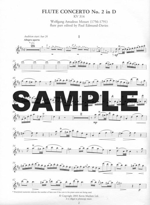 Mozart, WA :: Concerto No. 2 in D - KV 314