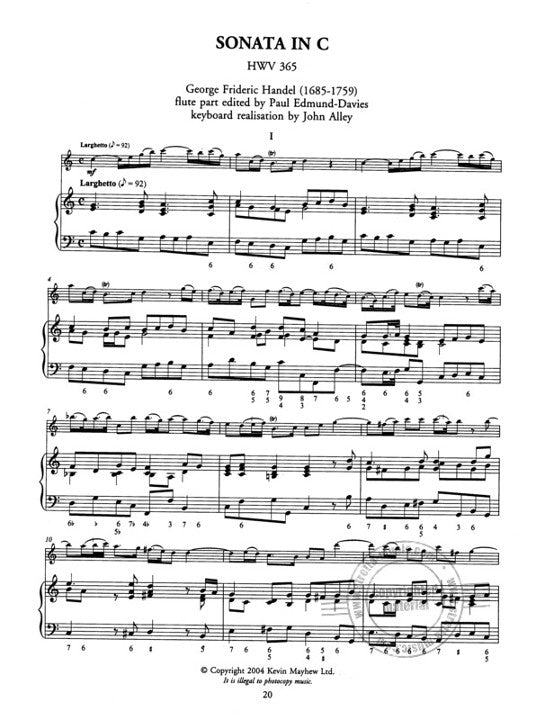 Handel, GF :: Sonatas for Flute: Book 2