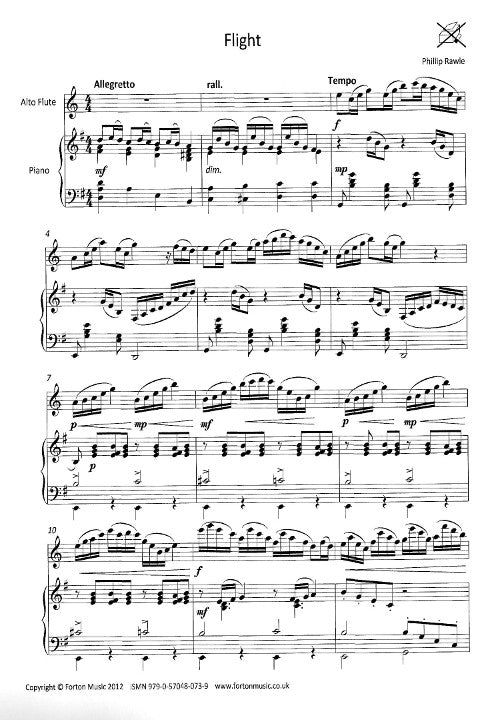 Rawle, P :: Four Pieces for Alto Flute and Piano