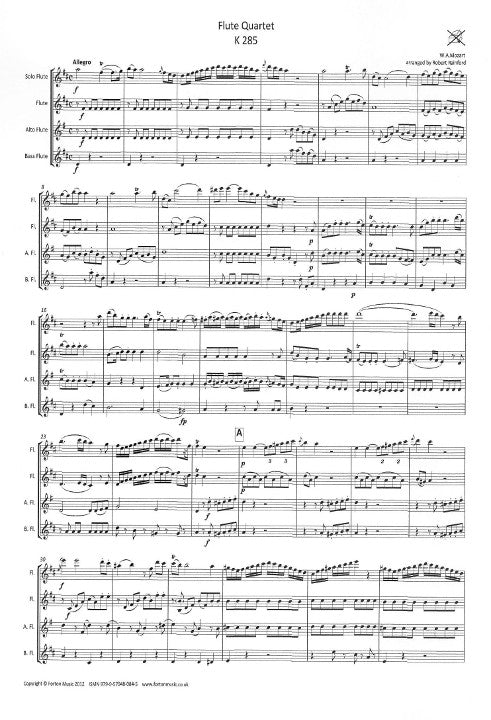 Mozart, WA :: Quartet K285