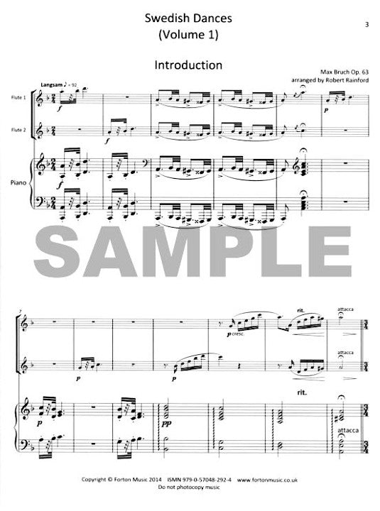 Bruch, M :: Swedish Dances (Volume 1)