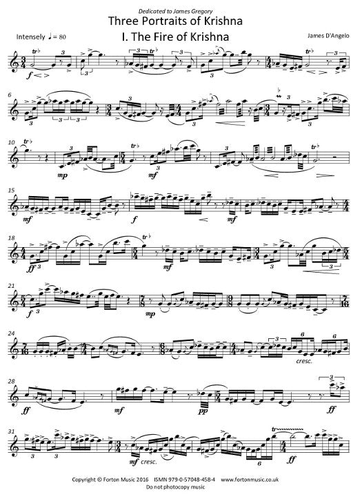 D'Angelo, J :: Three Portraits of Krishna