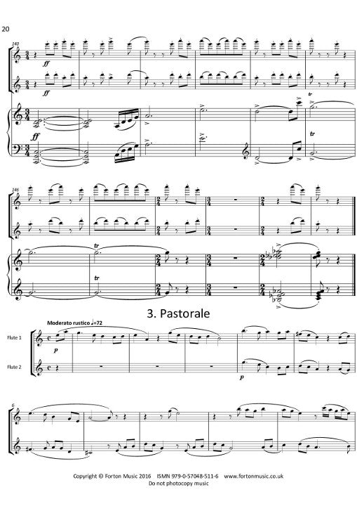 Vahl, E :: Sonata for Two Flutes and Piano
