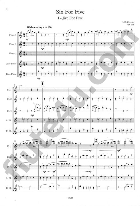 Wiggins, C :: Six for Five, op. 148